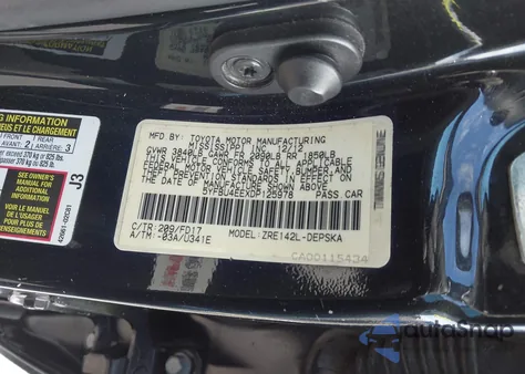 2013 Toyota Corolla S from USA, damaged, VIN 5YFBU4EEXDP125978